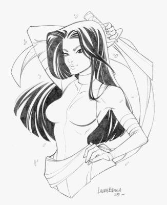 Psylocke - Pencil on paper